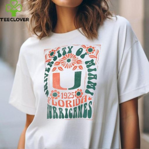 Pressbox Miami Hurricanes White Harmony T Shirt