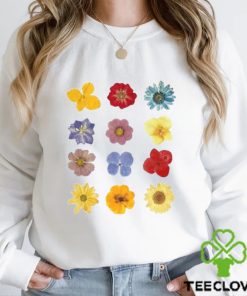 Pressed Flowers T Shirt Wildflower Shirt Motivation Classic Unisex