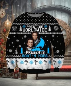 Prestige Worldwide Presents Boat’N Hoes 3D Ugly Christmas Sweater For Men And Women