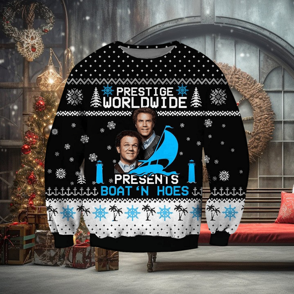 Prestige Worldwide Presents Boat’N Hoes Ugly Knitted Whiskey Christmas 3D Sweater For Men And Women Prestige Worldwide Presents Boat’N Hoes Ugly Knitted Whiskey Christmas 3D Sweater For Men And Women