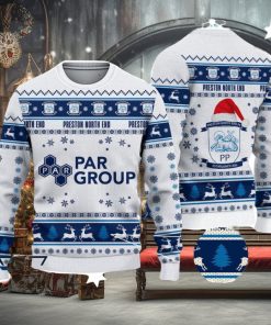 Preston North End F.C Ugly Christmas Sweater Ideal Gift For Fans 1 Preston North End F.C Ugly Christmas Sweater Ideal Gift For Fans