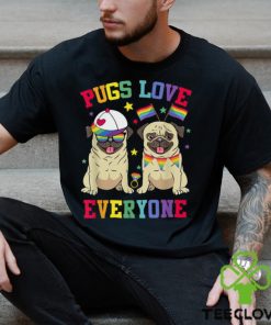 Pride Parade Pugs Love Everyone LGBT Pugs Gay Pride LGBT T Shirt