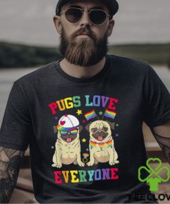 Pride Parade Pugs Love Everyone LGBT Pugs Gay Pride LGBT T Shirt