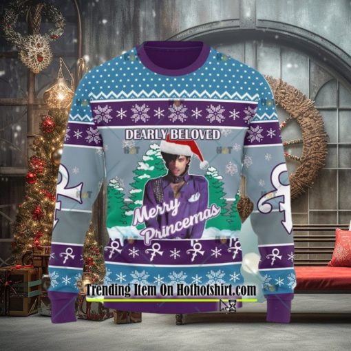Prince Dearly Beloved Merry Princemas Ugly Christmas Sweater