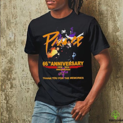 Prince Rogers Nelson 66th Thank You For The Memories Signature T Shirt