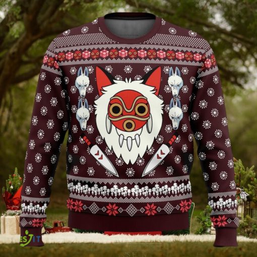 Princess Mononoke Cute Ugly Christmas Sweater Christmas Gift For Family