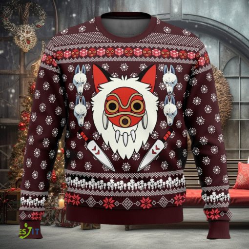 Princess Mononoke Cute Ugly Christmas Sweater Christmas Gift For Family