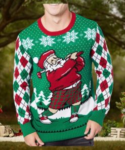 Printed Santa Claus Christmas Ugly Sweater