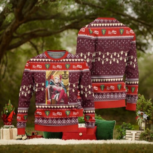 Priscilla Barielle Anime Ugly Christmas Sweater Custom Re Zero Xmas Gift