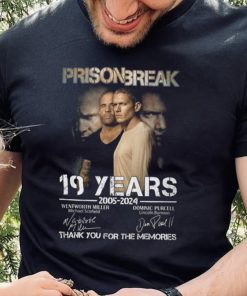 Prison Break 19 Years 2005 2024 Wentworth Miller Thank You For The Memories T Shirt