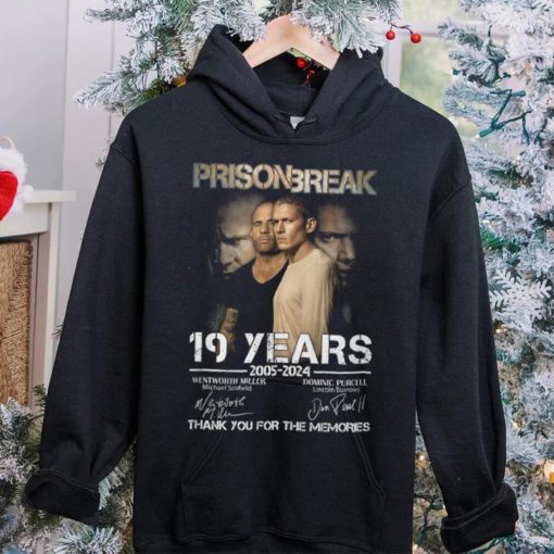 Prison Break 19 Years 2005 2024 Wentworth Miller Thank You For The Memories T Shirt