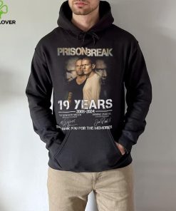 Prison Break 19 Years 2005 2024 Wentworth Miller Thank You For The Memories T Shirt