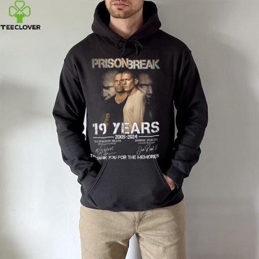 Prison Break 19 Years 2005 2024 Wentworth Miller Thank You For The Memories T Shirt