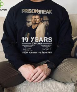 Prison Break 19 Years 2005 2024 Wentworth Miller Thank You For The Memories T Shirt