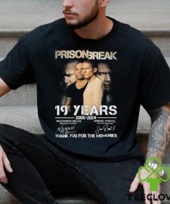 Prison Break 19 Years Of 2005 2024 Thank You For The Memories Signatures shirt 3 Prison Break 19 Years Of 2005 2024 Thank You For The Memories Signatures shirt