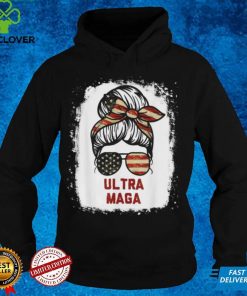 Pro Trump Ultra MAGA Messy Bun Distressed Shirt