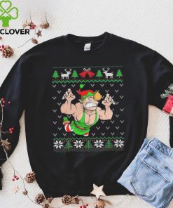 Pro Wrestling Flying Elf Christmas Ugly Shirt