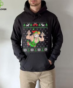 Pro Wrestling Flying Elf Christmas Ugly Shirt