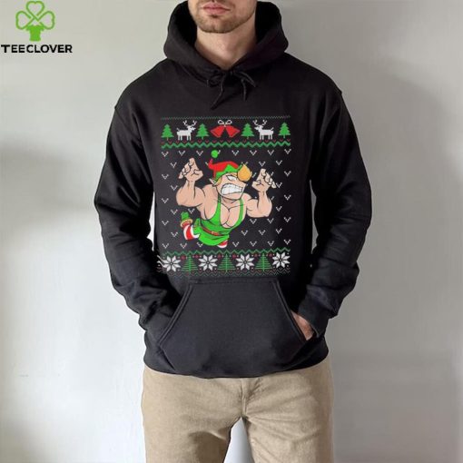 Pro Wrestling Flying Elf Christmas Ugly Shirt