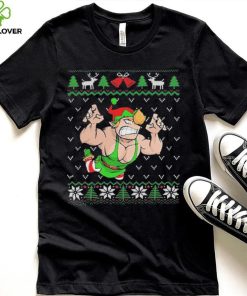 Pro Wrestling Flying Elf Christmas Ugly Shirt