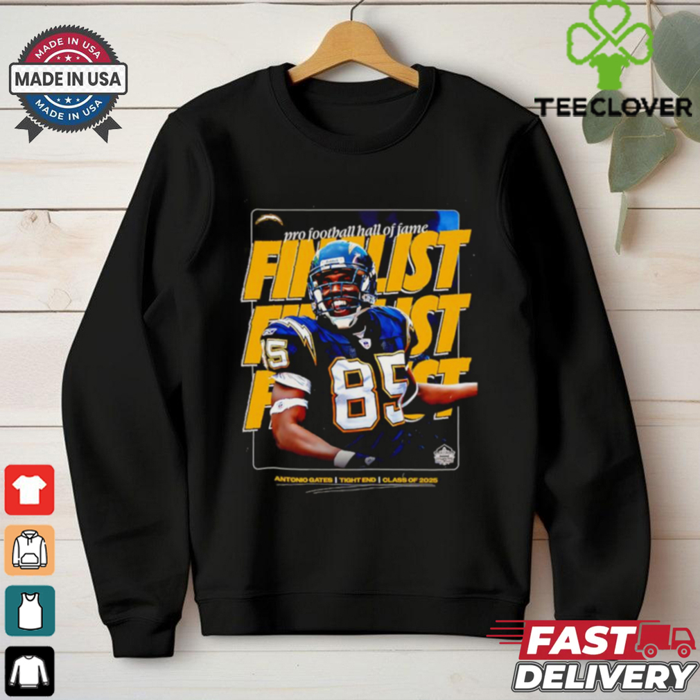 Pro football Hall of Fame Antonio Gates tight end class of 2025 shirt Pro football Hall of Fame Antonio Gates tight end class of 2025 shirt