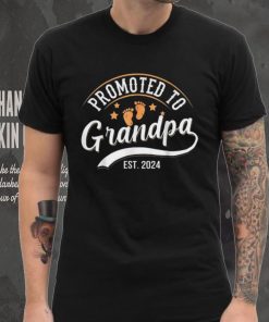 Promoted To Grandpa Est 2024 Gift For Father’s Day In 2024 Unisex Tank Top