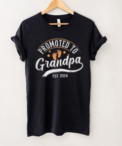 Promoted To Grandpa Est 2024 Gift For Father’s Day In 2024 Unisex Tank Top
