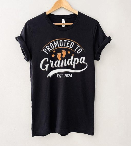 Promoted To Grandpa Est 2024 Gift For Father’s Day In 2024 Unisex Tank Top