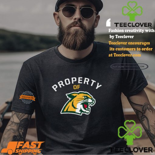 Property Of Northern Michigan Wildcats Logo Shirt