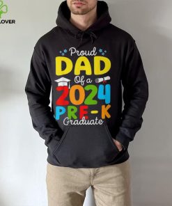 Proud Dad Of A Class Of 2024 Pre K Graduate Father T Shirt