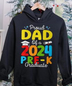 Proud Dad Of A Class Of 2024 Pre K Graduate Father T Shirt