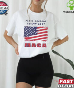 Proud Garbage Trump 2024 MAGA American flag shirt