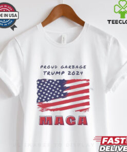 Proud Garbage Trump 2024 MAGA American flag shirt 2 Proud Garbage Trump 2024 MAGA American flag shirt