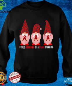 Proud Grandma Of A Heart Warrior CHD Awareness T Shirt