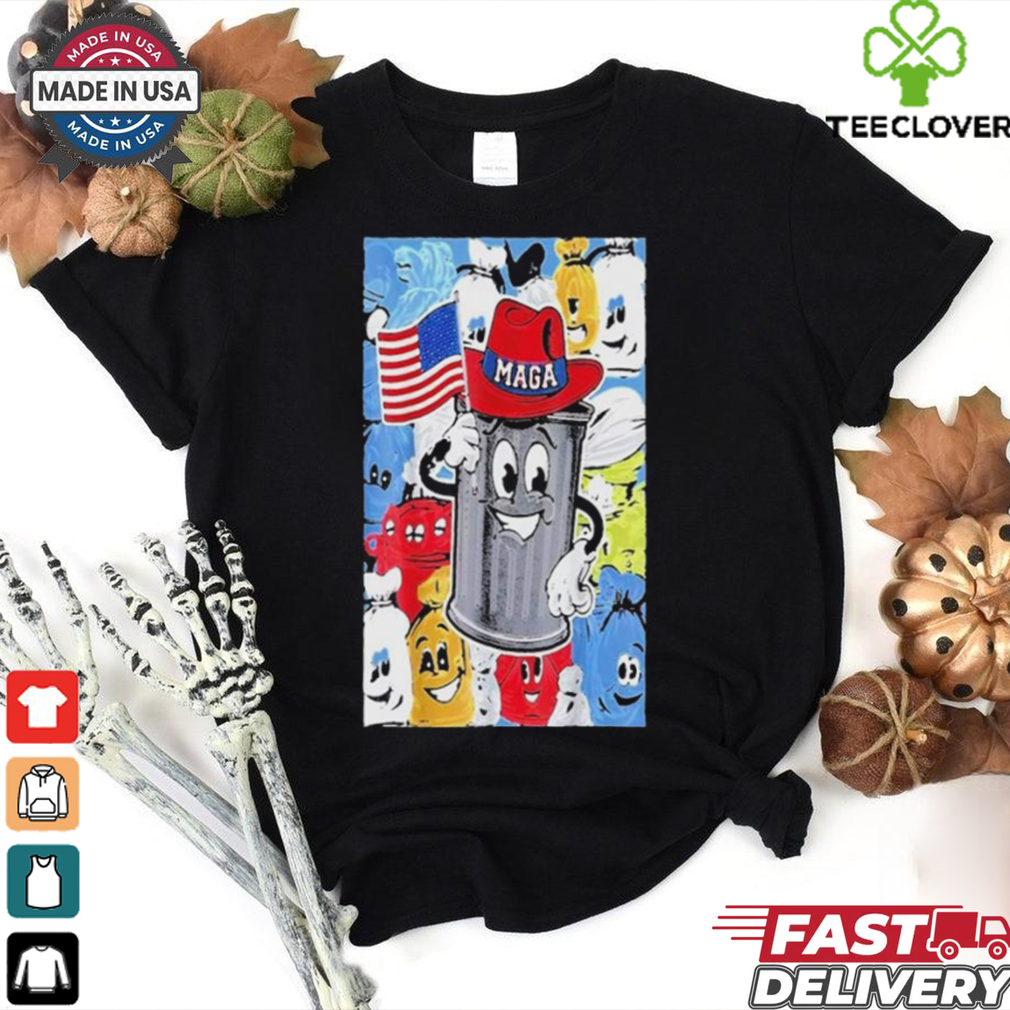Proud Maga Garbage Trump Supporter Trash Can Cartoon Shirt Proud Maga Garbage Trump Supporter Trash Can Cartoon Shirt