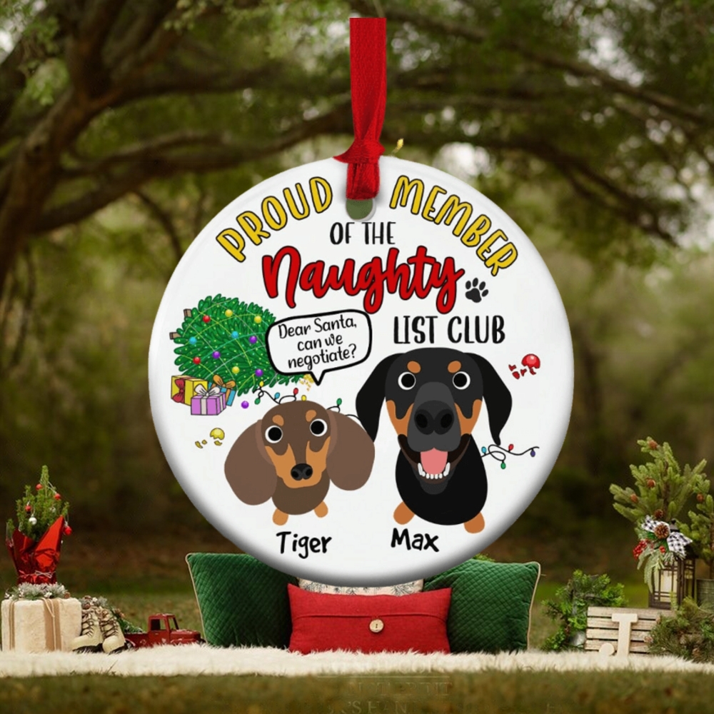 Proud Member Of The Naughty List Ornament Proud Member Of The Naughty List Ornament