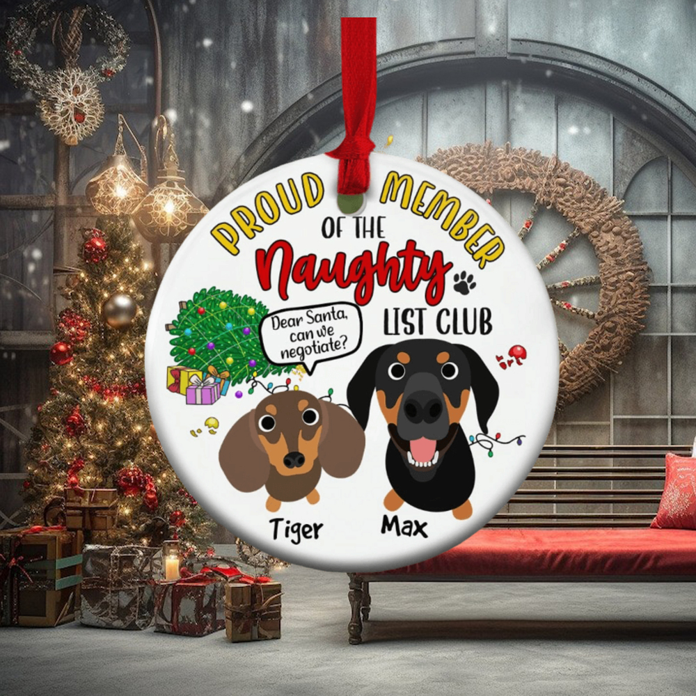 Proud Member Of The Naughty List Ornament Proud Member Of The Naughty List Ornament