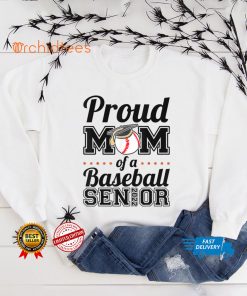 Proud Mom Of A Senior 2022 Baseball Mom Graduate Graduation T Shirt (2)