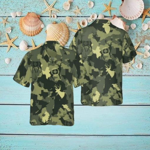 Proud Texas Camouflage Deer Hunting Camo Hawaiian Shirt