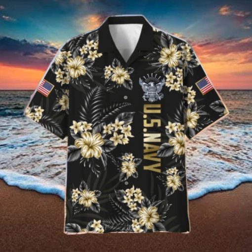 Proudly Served Beach US Navy Hawaiian Shirt Veteran