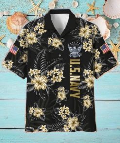 Proudly Served Beach US Navy Hawaiian Shirt Veteran