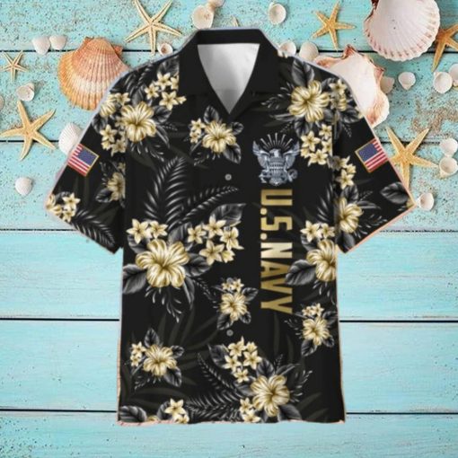 Proudly Served Beach US Navy Hawaiian Shirt Veteran