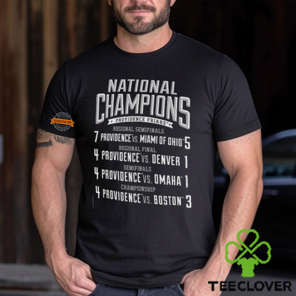 Providence Friars 2015 NCAA Ice Hockey National Champions Score T Shirt Providence Friars 2015 NCAA Ice Hockey National Champions Score T Shirt