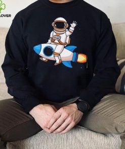 Psychedelic Astronaut Print Nasa T Shirt