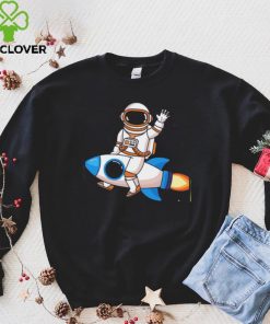 Psychedelic Astronaut Print Nasa T Shirt