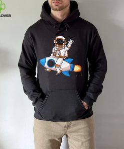 Psychedelic Astronaut Print Nasa T Shirt