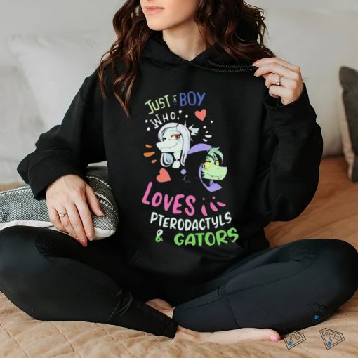 Pterodactyls & Gators Just A Boy Who Loves Shirt