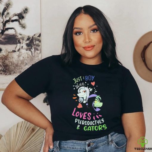 Pterodactyls & Gators Just A Boy Who Loves Shirt