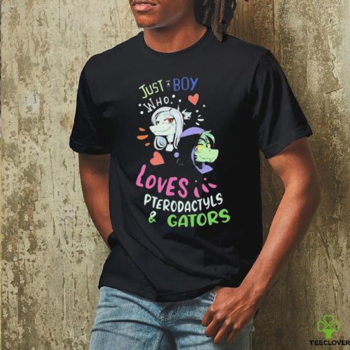 Pterodactyls & Gators Just A Boy Who Loves Shirt