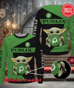 Publix Baby Yoda With Logo Ugly Christmas Sweater